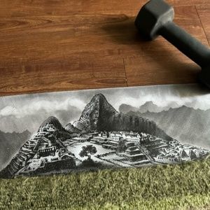 Machu Picchu Charcoal Print